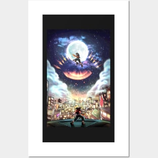 The Final Battle (Kingdom Hearts Sora vs Yozora Poster) Posters and Art